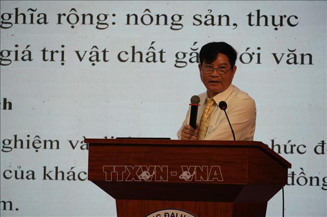 Ông Nguyễn Văn Trúc, Trưởng phòng Ươm tạo Công nghệ, Cục Khởi nghiệp và Doanh nghiệp công nghệ, Bộ Khoa học và Công nghệ phát biểu tại Hội thảo. Ảnh: Bích Huệ - TTXVN