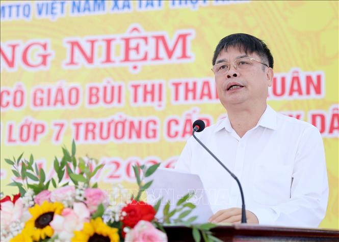 Phó Chủ tịch UBND tỉnh Hưng Yên Phạm Văn Nghiêm phát biểu. Ảnh: Thế Duyệt - TTXVN