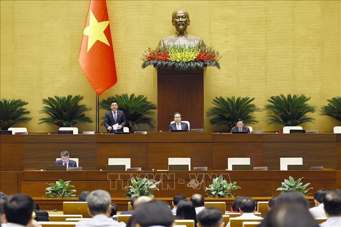 Phó Chủ tịch Quốc hội Nguyễn Hồng Diên phát biểu. Ảnh: Doãn Tấn - TTXVN