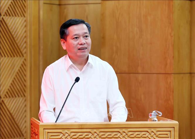 Đồng chí Nguyễn Long Hải, Ủy viên Trung ương Đảng, Phó Bí thư Thường trực Đảng ủy các cơ quan Đảng Trung ương phát biểu chỉ đạo. Ảnh: An Đăng - TTXVN