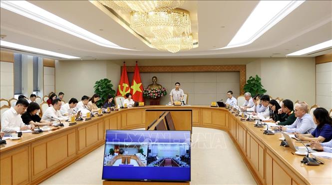 Phiên họp thứ tư của Hội đồng điều hành Trung tâm Tài chính quốc tế. Ảnh: TTXVN phát 