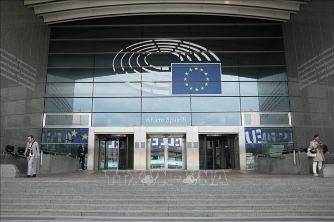 Trụ sở Nghị viện châu Âu tại Brussels, Bỉ. Ảnh: THX/TTXVN phát