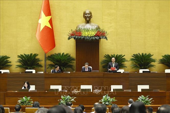 Phó Chủ tịch Quốc hội Nguyễn Khắc Định phát biểu. Ảnh: Doãn Tấn - TTXVN