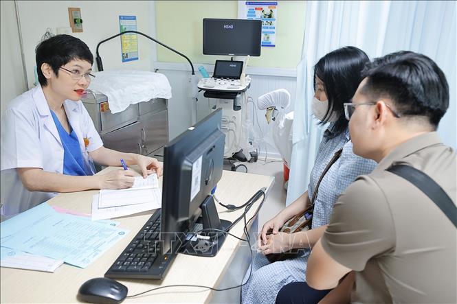 Thụ tinh trong ống nghiệm (IVF) là kỹ thuật thụ tinh giữa trứng và tinh trùng trong môi trường ống nghiệm, được ứng dụng trong điều trị vô sinh – hiếm muộn phổ biến nhất hiện nay. Ảnh: Minh Quyết – TTXVN
