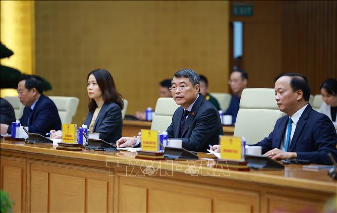 Thủ tướng Lê Minh Hưng tiếp bà Pauline Tamesis, Điều phối viên Thường trú Liên hợp quốc tại Việt Nam và Trưởng đại diện các tổ chức Liên hợp quốc tại Việt Nam. Ảnh: Dương Giang – TTXVN
