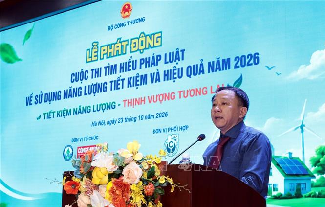 Đại diện Bộ Công Thương phát biểu. Ảnh: Trần Việt - TTXVN
