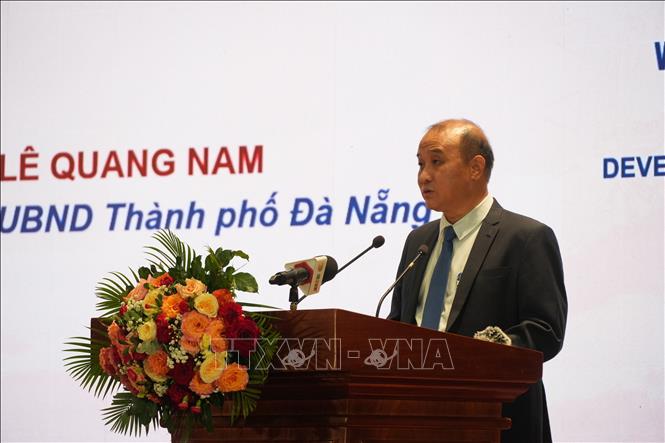 Ông Lê Quang Nam, Phó Chủ tịch UBND thành phố Đà Nẵng, phát biểu tại Diễn đàn. Ảnh: Anh Dũng – TTXVN