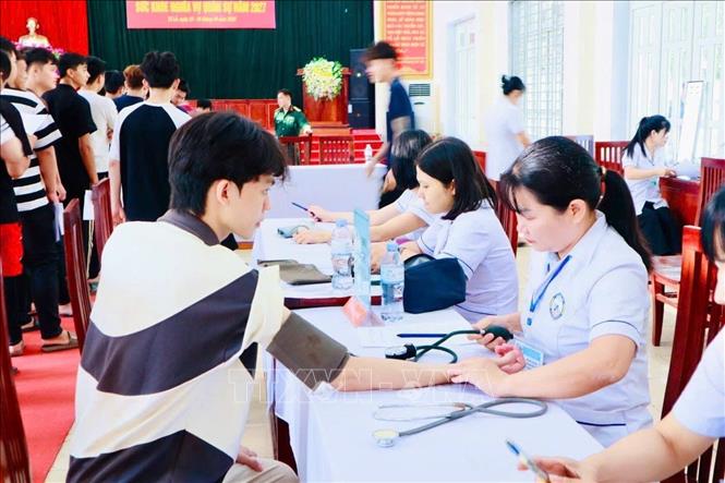 Công tác tiếp nhận, rà soát thông tin thanh niên được triển khai tại xã Tề Lỗ ,tỉnh Phú Thọ, phục vụ tuyển quân năm 2027. Ảnh: Nguyễn Thảo – TTXVN.