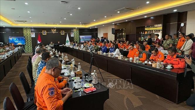 Quang cảnh cuộc họp phối hợp ứng phó cháy rừng. Ảnh: Đỗ Quyên – PV TTXVN tại Indonesia