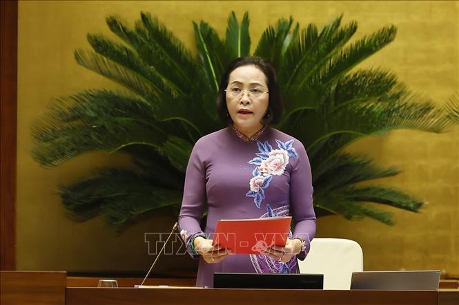 Phó Chủ tịch Quốc hội Nguyễn Thị Thanh phát biểu. Ảnh: Doãn Tấn - TTXVN
