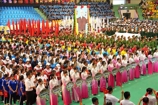Khai mạc Đại hội Thể dục Thể thao thành phố Huế lần thứ X - năm 2026. Ảnh: Mai Trang- TTXVN 