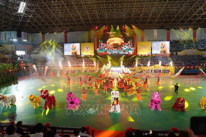 Khai mạc Đại hội Thể dục Thể thao thành phố Huế lần thứ X - năm 2026. Ảnh: Mai Trang- TTXVN 