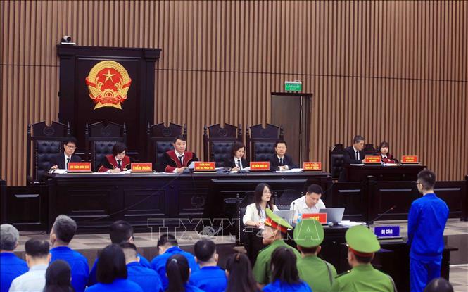 Quang cảnh phiên toà. Ảnh: Phạm Kiên - TTXVN