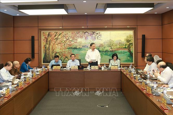 Tổng Bí thư, Chủ tịch nước Tô Lâm, đại biểu Quốc hội TP Hà Nội phát biểu. Ảnh: Doãn Tấn - TTXVN