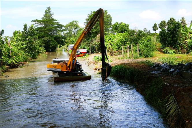 Thành phố Cần Thơ đã chỉ đạo xây dựng phương án phòng, chống hạn hán, thiếu nước và xâm nhập mặn theo kịch bản rủi ro rất cao, trong đó tính đến tình huống tương tự mùa khô 2019–2020 đối với xâm nhập mặn tại Đồng bằng sông Cửu Long. Ảnh: Duy Khương – TTXVN