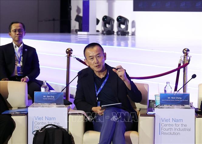 Đại biểu dự CEO 500 tham gia phiên thảo luận. Ảnh: Xuân Khu - TTXVN
