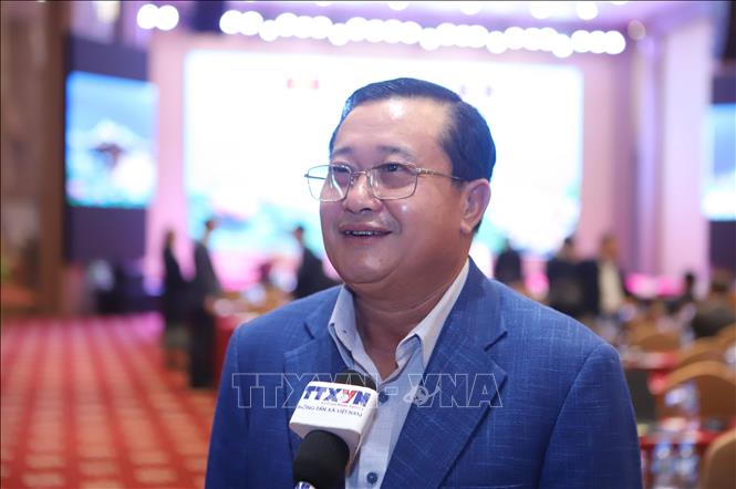 Ông Khamphoui Sibounheuang, Phó Chủ tịch Ủy ban Chính quyền tỉnh Savannakhet, mong muốn thu hút nhiều hơn nữa các nhà đầu tư Việt Nam đầu tư vào tỉnh Savannakhet. Ảnh: Xuân Tú - PV TTXVN tại Lào