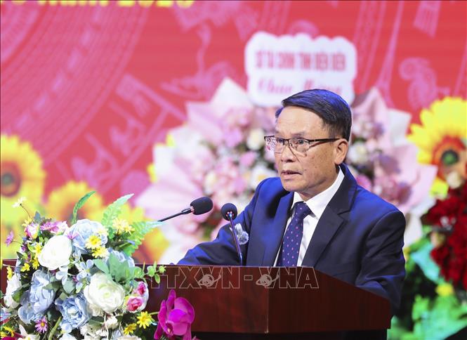 Phó Chủ tịch Thường trực Hội Nhà báo Việt Nam Nguyễn Đức Lợi phát biểu chỉ đạo tại Đại hội. Ảnh: Xuân Tư - TTXVN