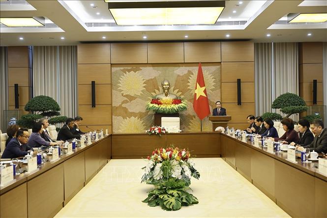 Chủ tịch Quốc hội Trần Thanh Mẫn phát biểu. Ảnh: Doãn Tấn – TTXVN