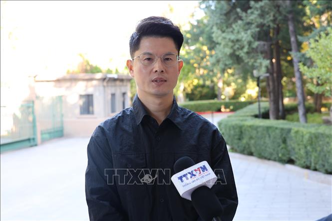 Ông Mã Siêu, Phó Chủ tịch Công ty TNHH Công nghệ thông tin Hòa Tấn Hoa Cốc Thâm Quyến, cho biết Việt Nam là một trong những thị trường phát triển kinh tế số nhanh tại Đông Nam Á. Ảnh: Quang Hưng-PV TTXVN tại Trung Quốc