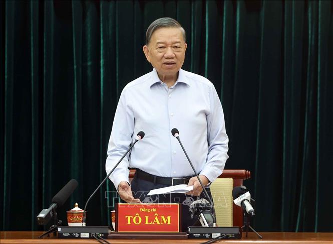 Tổng Bí thư, Chủ tịch nước Tô Lâm phát biểu chỉ đạo. Ảnh: Thống Nhất – TTXVN