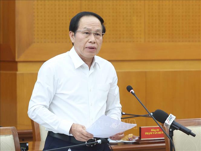 Đồng chí Lê Tiến Châu, Ủy viên Trung ương Đảng, Phó Thủ tướng Chính phủ phát biểu. Ảnh: Thống Nhất – TTXVN