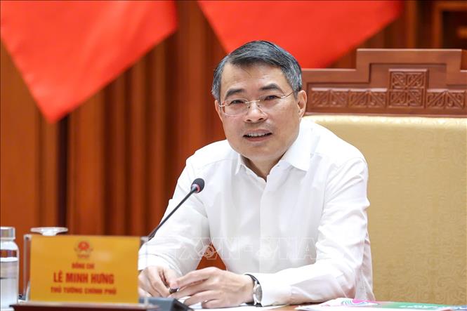 Thủ tướng Lê Minh Hưng chủ trì cuộc họp về công tác chuẩn bị Năm APEC 2027. Ảnh: Dương Giang – TTXVN
