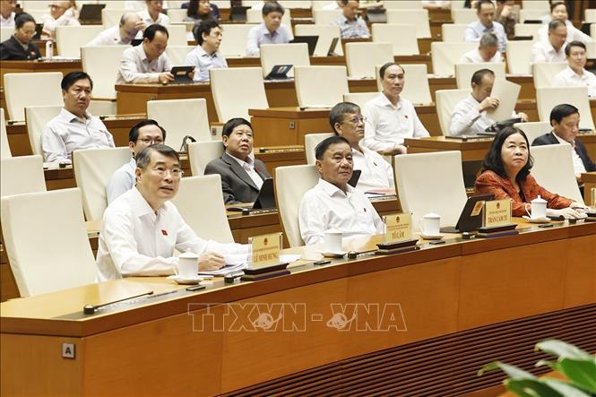 Thủ tướng Lê Minh Hưng và đại biểu dự phiên họp. Ảnh: Doãn Tấn - TTXVN