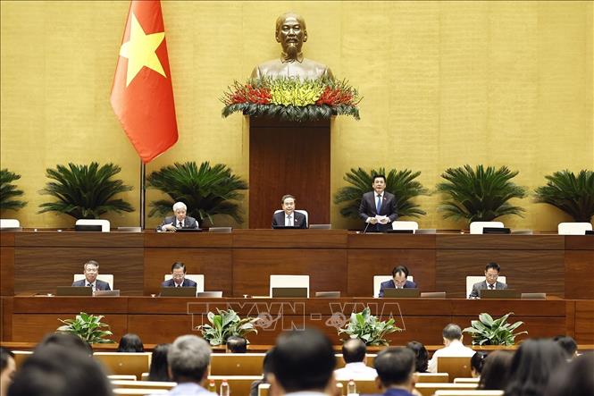 Phó Chủ tịch Quốc hội Nguyễn Hồng Diên phát biểu. Ảnh: Doãn Tấn - TTXVN