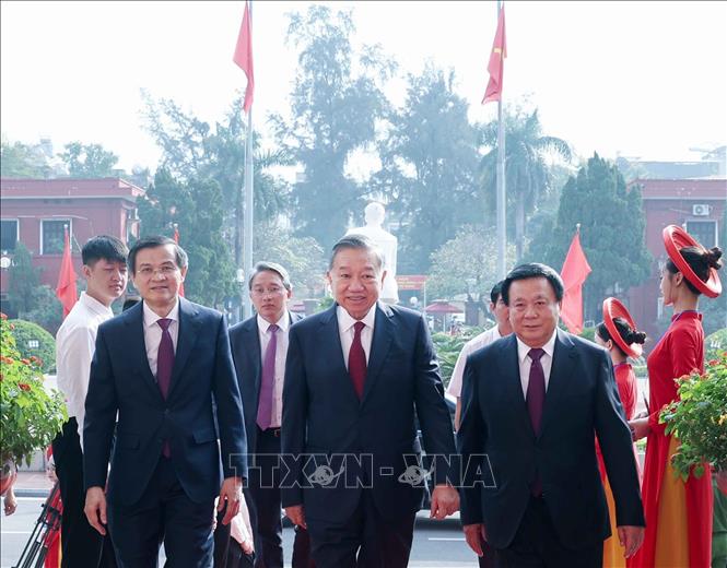 Tổng Bí thư, Chủ tịch nước Tô Lâm đến dự Lễ kỷ niệm 30 năm Ngày thành lập Hội đồng Lý luận Trung ương. Ảnh: Thống Nhất,– TTXVN