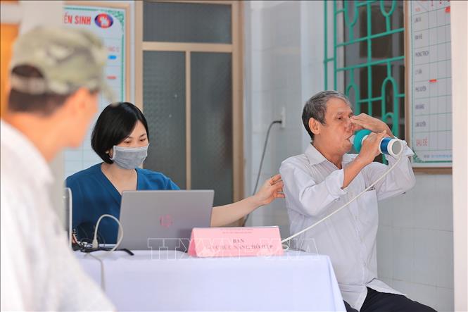 Khu vực đo chức năng hô hấp trong chương trình khám sàng lọc bệnh lao cho người dân xã An Phú (Thành phố Hải Phòng) tháng 10/2026. Ảnh: Minh Quyết – TTXVN