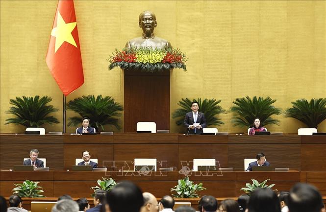Phó Chủ tịch Quốc hội Nguyễn Hồng Diên phát biểu. Ảnh: Doãn Tấn - TTXVN