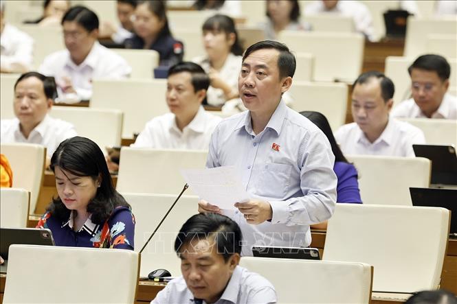 Đại biểu Quốc hội TP Cần Thơ Đào Chí Nghĩa phát biểu. Ảnh: Doãn Tấn - TTXVN