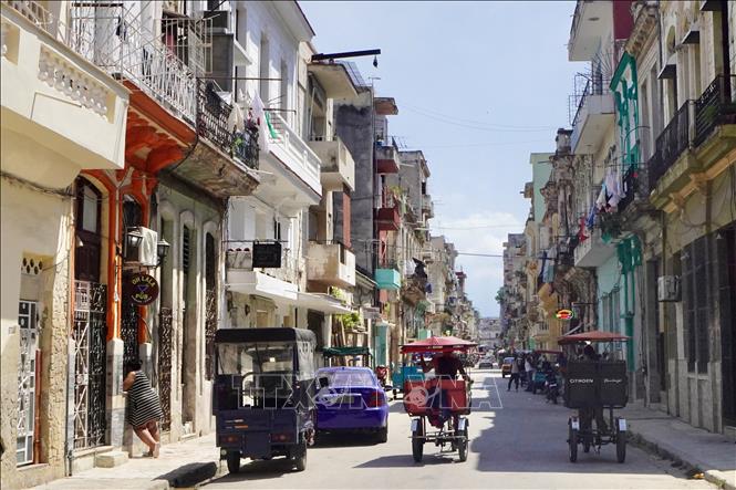 Quang cảnh đường phố tại La Habana, Cuba. Ảnh: THX/TTXVN phát