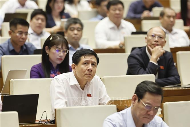 Đại biểu Quốc hội dự phiên họp. Ảnh: Doãn Tấn - TTXVN