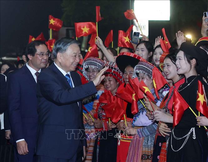 Tổng Bí thư, Chủ tịch nước Tô Lâm dự Lễ kỷ niệm 195 năm tỉnh Thái Nguyên (4/11/1831 - 4/11/2026) và khai mạc Festival Trà quốc tế - Thái Nguyên 2026. Ảnh: Thống Nhất – TTXVN