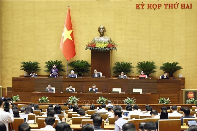Phó Chủ tịch Quốc hội Nguyễn Thị Hồng phát biểu. Ảnh: Doãn Tấn - TTXVN
