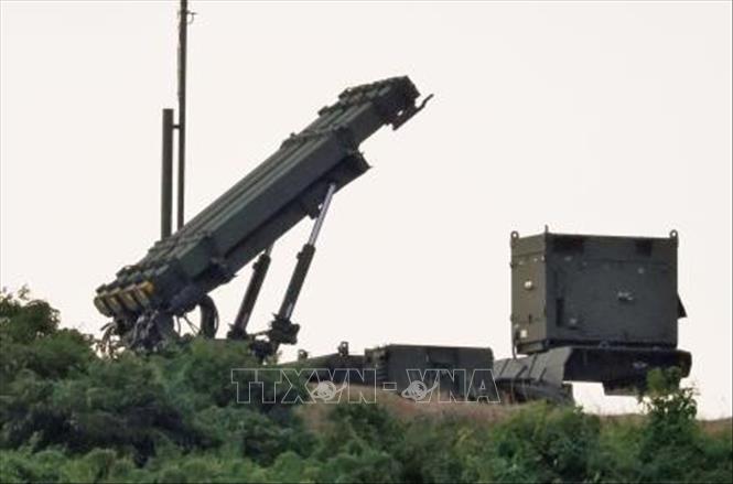 (Tư liệu) Tên lửa đánh chặn đất đối không Patriot PAC-3. Ảnh: Kyodo/TTXVN phát