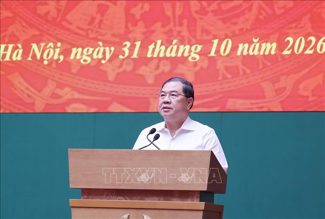 Phó Thủ tướng Thường trực Phạm Gia Túc phát biểu chỉ đạo. Ảnh: Lâm Khánh – TTXVN