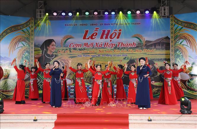 Các chương trình nghệ thuật trong lễ hội. Ảnh: Vũ Hoàng Giang - TTXVN